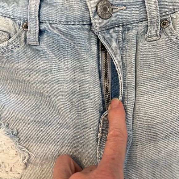 MUDD size 7 distressed denim shorts fab with cowboy boots or flip flops EUC - Picture 7 of 14